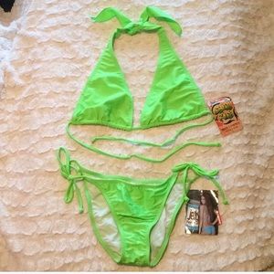 NWT Neon Green Bikini